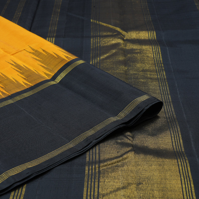 Hayagrivas Handloom  Temple Border Kanjivaram Silk Saree  BBD728H6-2