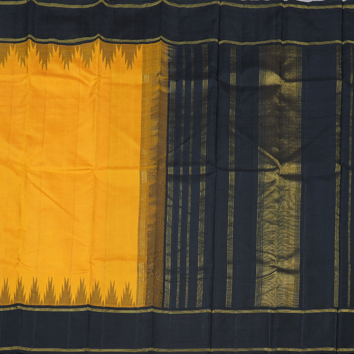 Hayagrivas Handloom  Temple Border Kanjivaram Silk Saree  BBD728H6-2