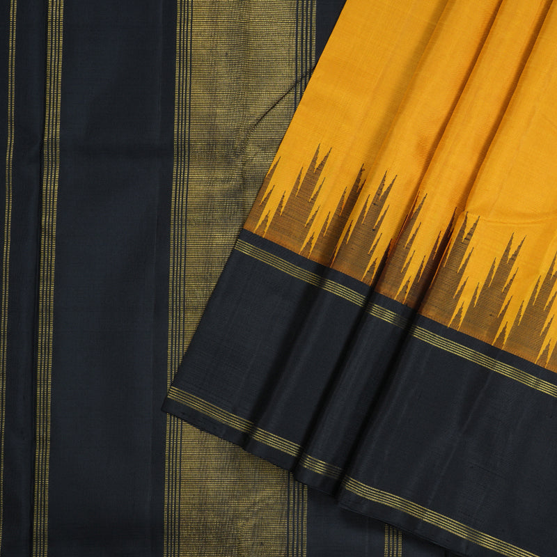 Hayagrivas Handloom  Temple Border Kanjivaram Silk Saree  BBD728H6-2