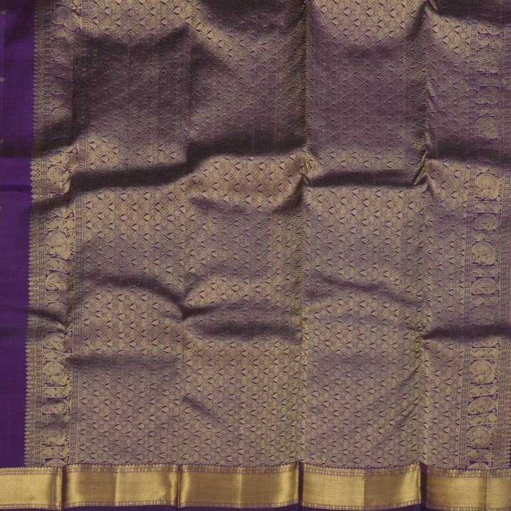 Hayagrivas Purple Kanjivaram Silk Saree BBD730H6-1