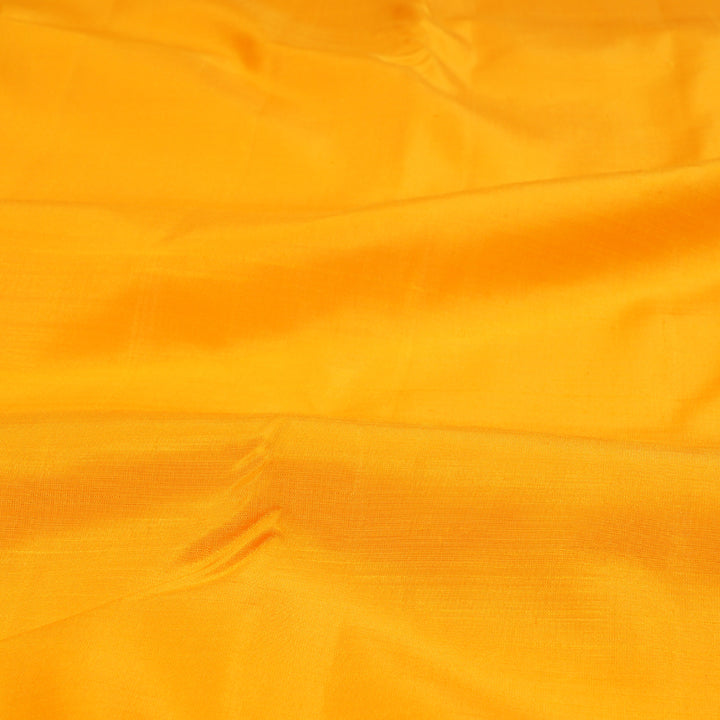 Hayagrivas Handloom Yellow With Teal Kanjivaram Silk Saree BBD736H3-1