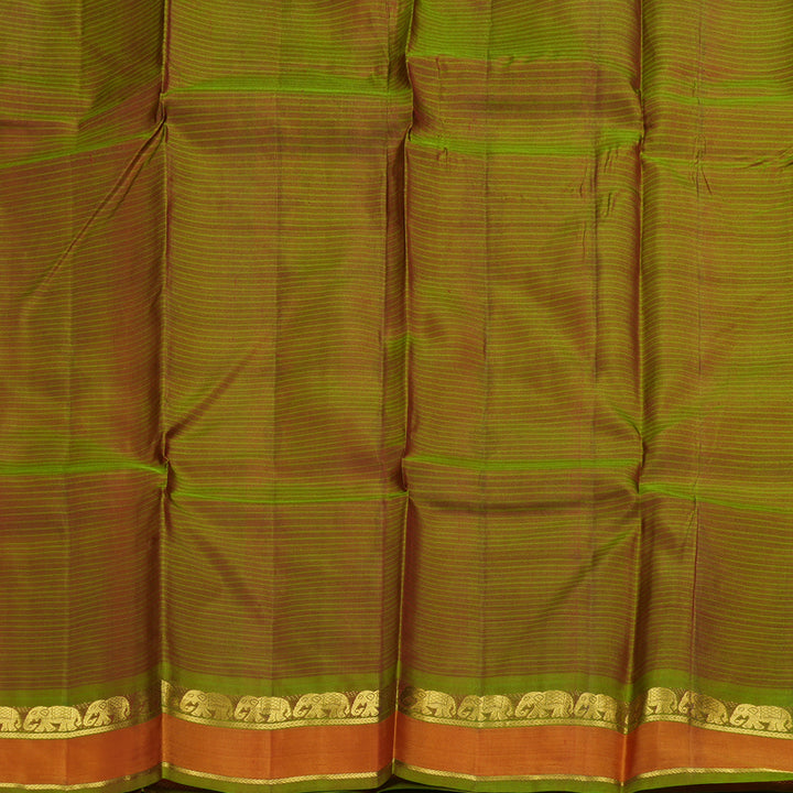 Hayagrivas Maroon Handloom Kanjivaram Silk Saree with Honey Mustard Border BBD737H1-43