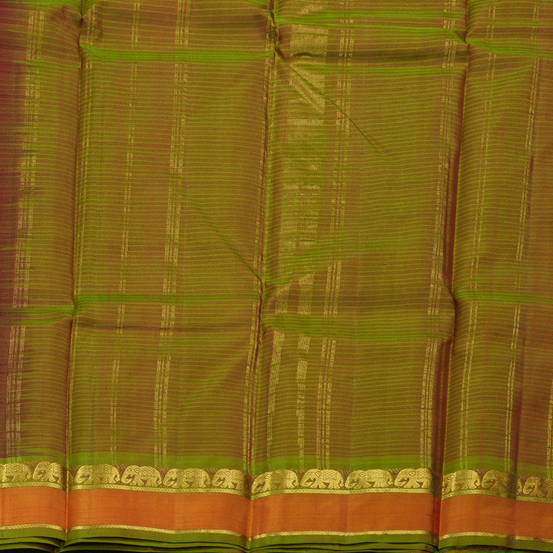 Hayagrivas Maroon Handloom Kanjivaram Silk Saree with Honey Mustard Border BBD737H1-43