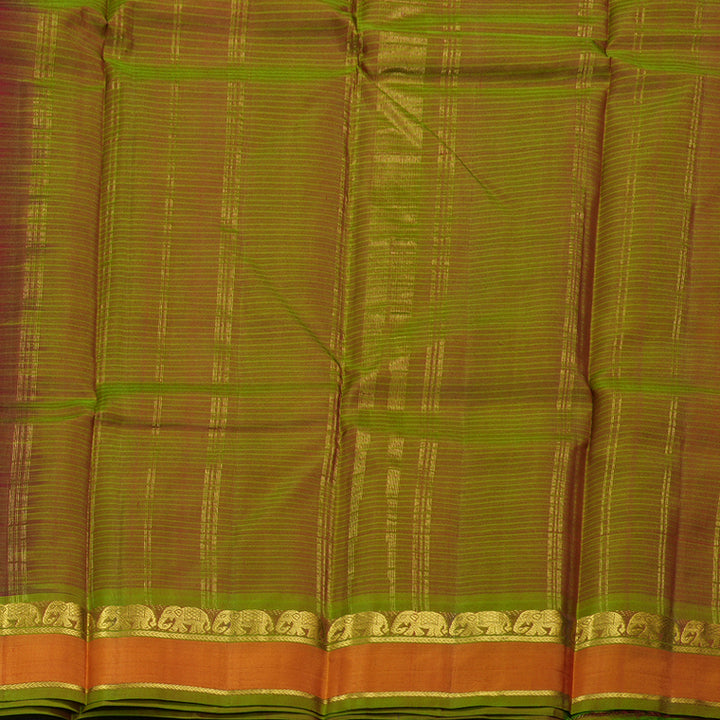 Hayagrivas Maroon Handloom Kanjivaram Silk Saree with Honey Mustard Border BBD737H1-43