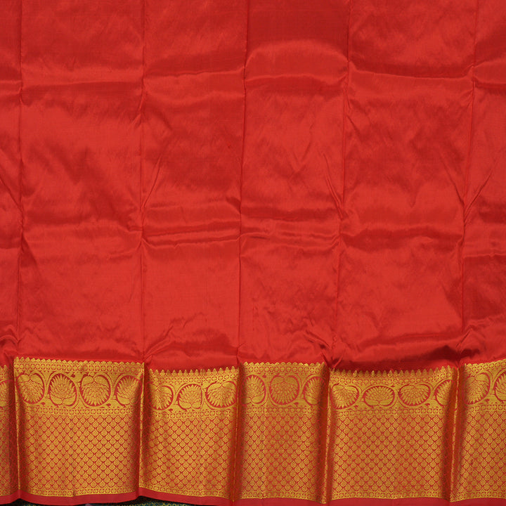 Hayagrivas Handloom Sea Blue Kanjivaram Silk Pattu Pavadai BBD739H8-2