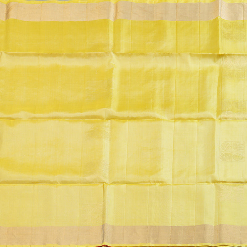 Hayagrivas Light Yellow Handloom Soft Silk Saree BBD742H4-1