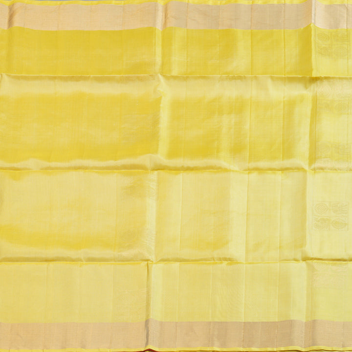 Hayagrivas Light Yellow Handloom Soft Silk Saree BBD742H4-1
