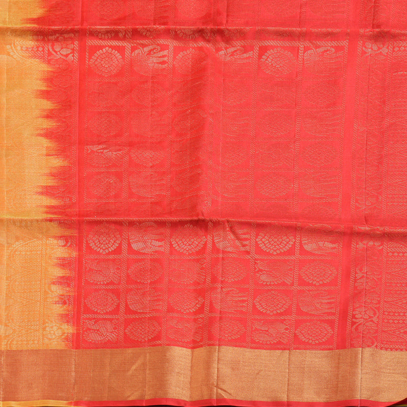 Hayagrivas Light Yellow Handloom Soft Silk Saree BBD742H4-1