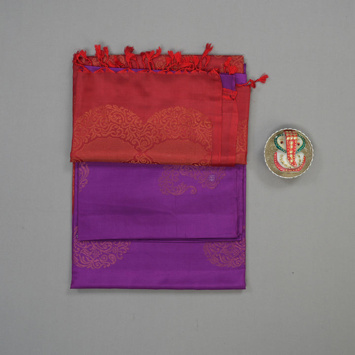 Hayagrivas Purple Pure Soft Silk Saree BBD742H5-6