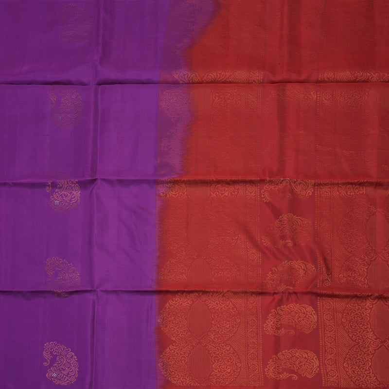 Hayagrivas Purple Pure Soft Silk Saree BBD742H5-6