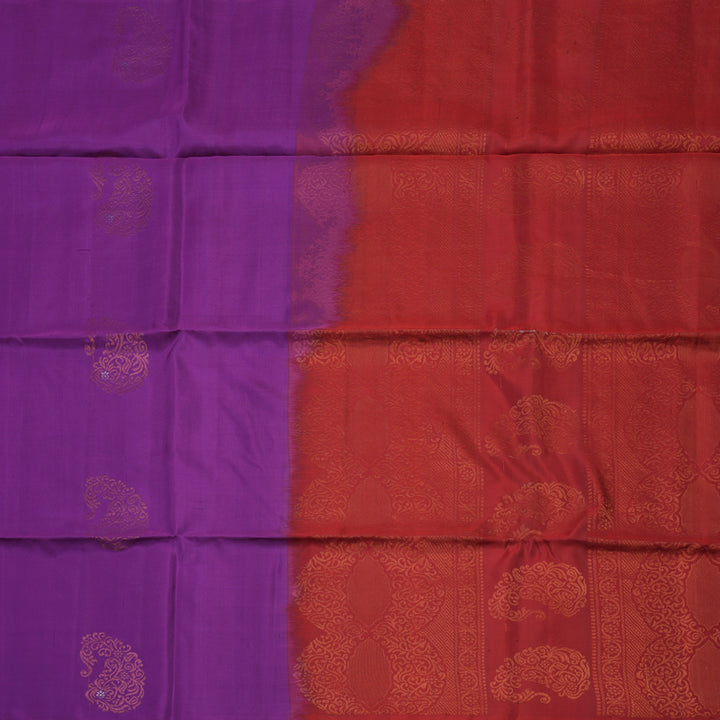 Hayagrivas Purple Pure Soft Silk Saree BBD742H5-6