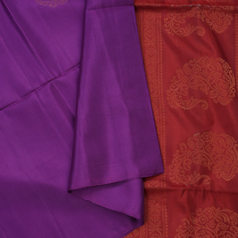 Hayagrivas Purple Pure Soft Silk Saree BBD742H5-6