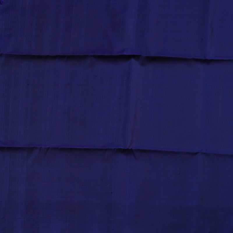 Hayagrivas Elegant Black Handloom Soft Silk Saree with Blue Border BBD742H9-1