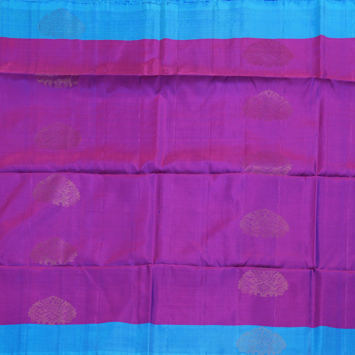 Hayagrivas Purple Soft Silk Saree with Sky Blue Border BBD742H9-9