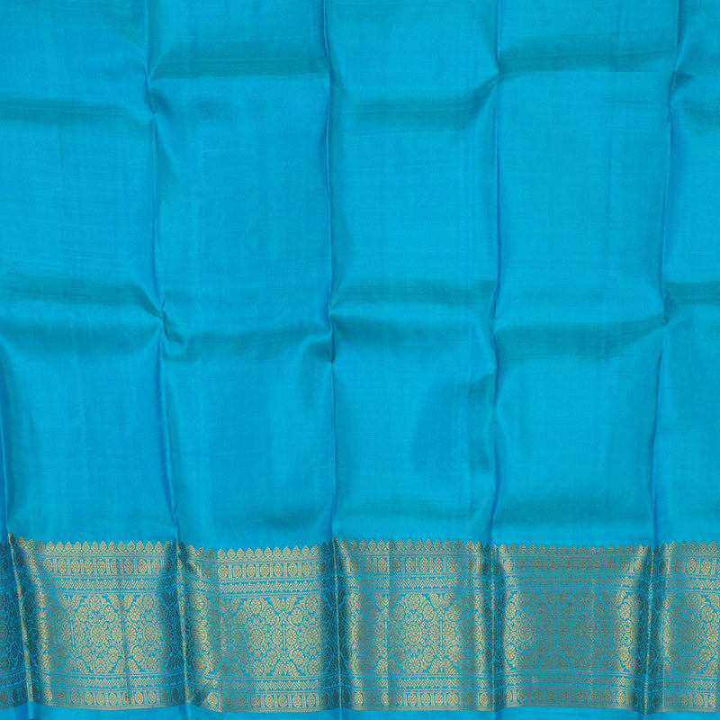Hayagrivas Deep Pink Pattu Pavadai with Ananda Blue contrast BBD743H4-6