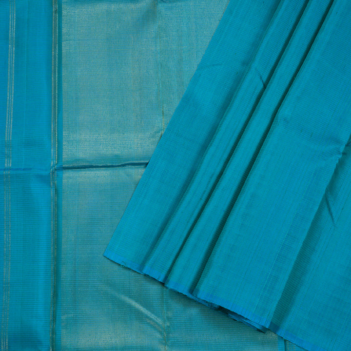 Hayagrivas Sea Blue Soft Silk Saree BBD752H25-2