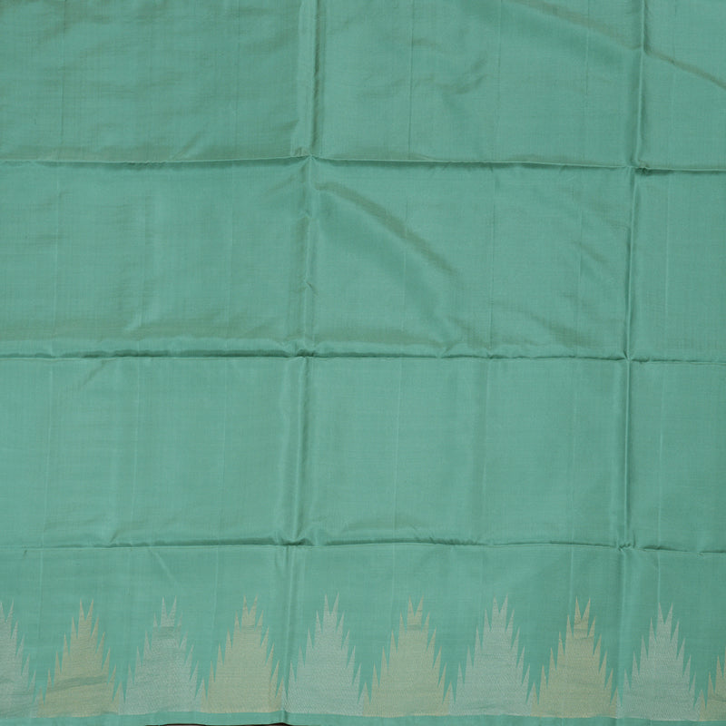 Hayagrivas Sage Green Handloom Soft Silk Saree BBD752H4-2