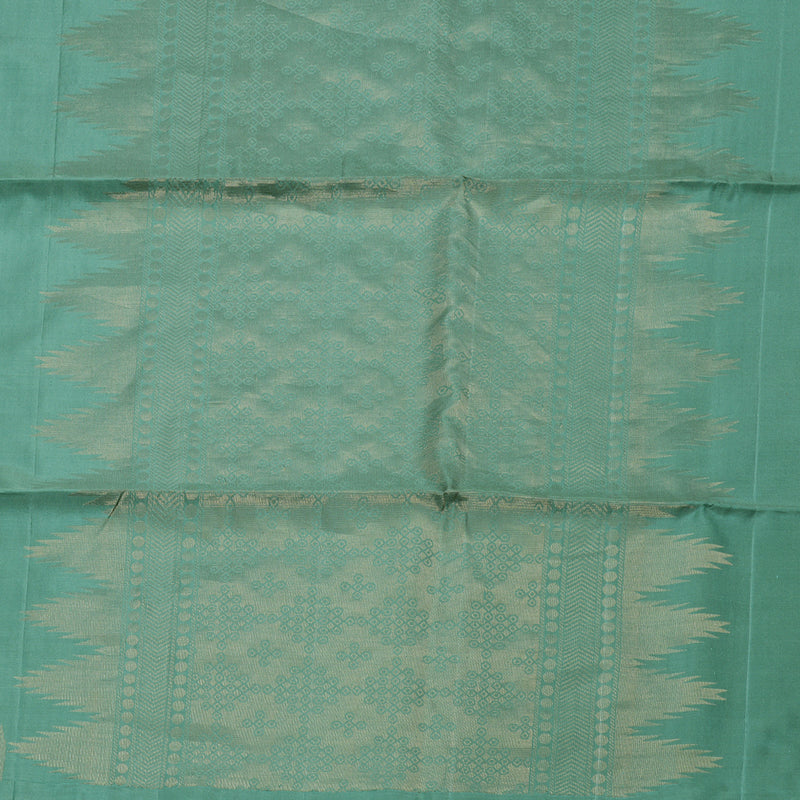 Hayagrivas Sage Green Handloom Soft Silk Saree BBD752H4-2