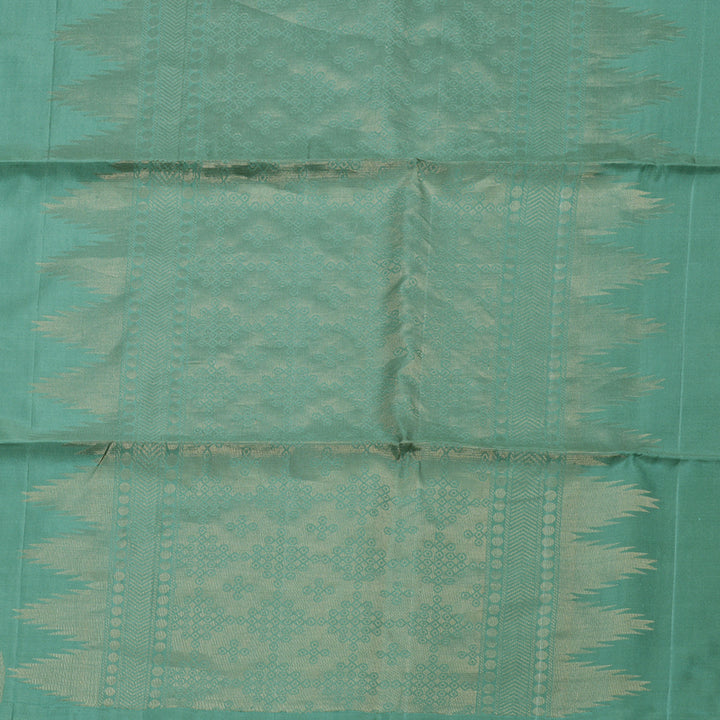 Hayagrivas Sage Green Handloom Soft Silk Saree BBD752H4-2