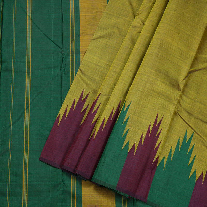 Hayagrivas Handloom Temple Border Kanjivaram Silk Saree BBD753H2-4