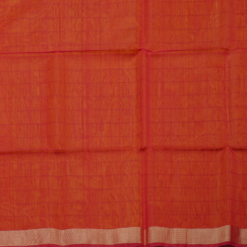 Hayagrivas Handloom Silk Kora Cotton Saree in Sun-kissed Mustard Yellow BBD756H1-3