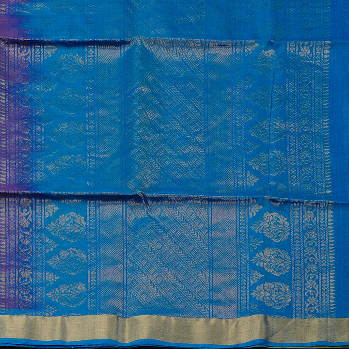 Hayagrivas Handloom Kora Silk Cotton Saree in Luxurious Purple BBD756H2-27