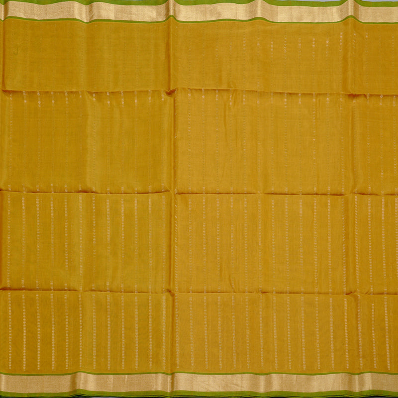 Hayagrivas Handloom Kora Silk Cotton Saree in Serene Dark Mustard BBD756H2-3