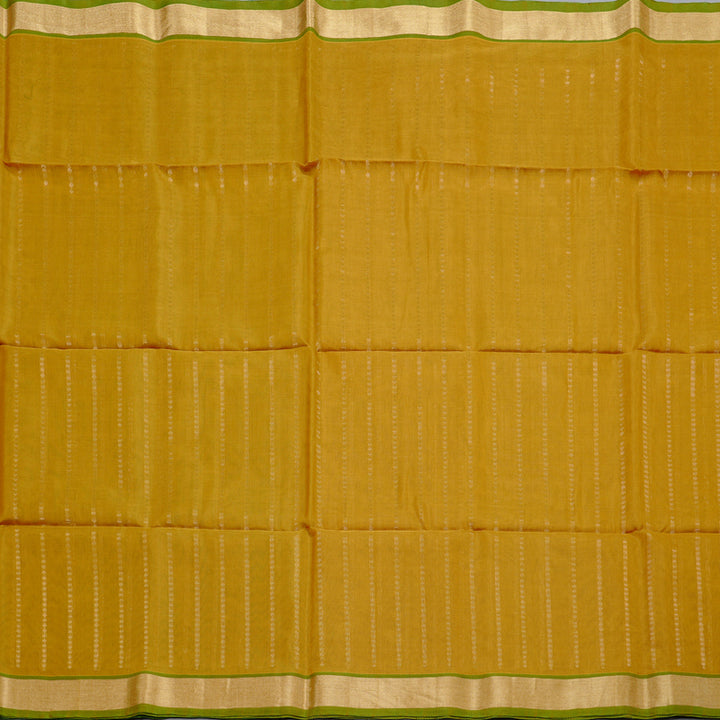 Hayagrivas Handloom Kora Silk Cotton Saree in Serene Dark Mustard BBD756H2-3