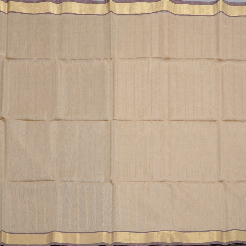 Hayagrivas Handloom Kora Silk Cotton Saree in Elegant Beige BBD756H2-7