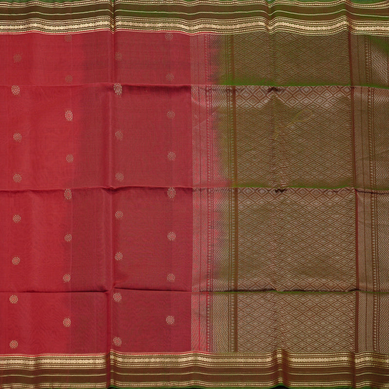 Hayagrivas Handloom Kora Silk Cotton Saree in Royal Maroon BBD756H3-7