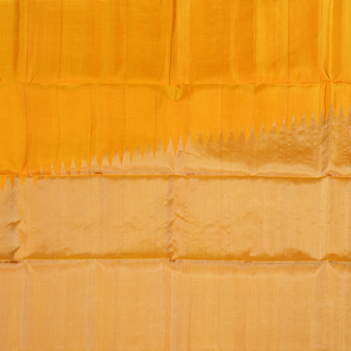 Hayagrivas Handloom Yellow Soft Silk Saree with Beige Raising Border  BBD760H7-1