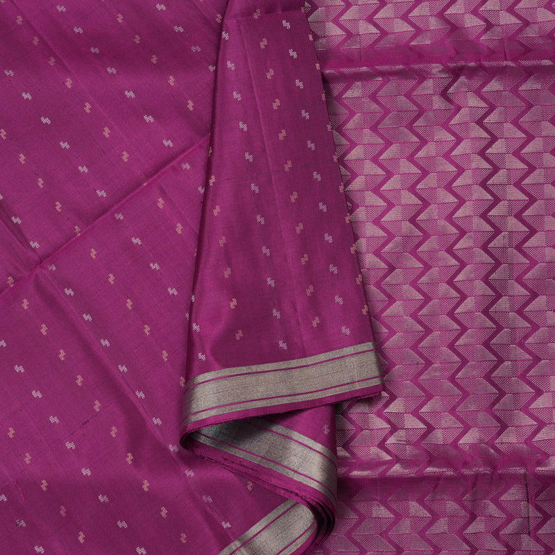Hayagrivas Handloom Soft Silk Saree in Grand Magenta BBD763H5-1
