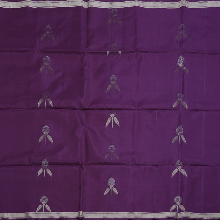 Hayagrivas Handloom Purple Soft Silk Saree BBD763H9-1