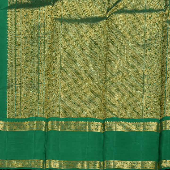 Hayagrivas Maroon Kanjivaram Silk Saree with Green Border BBD768H4-1