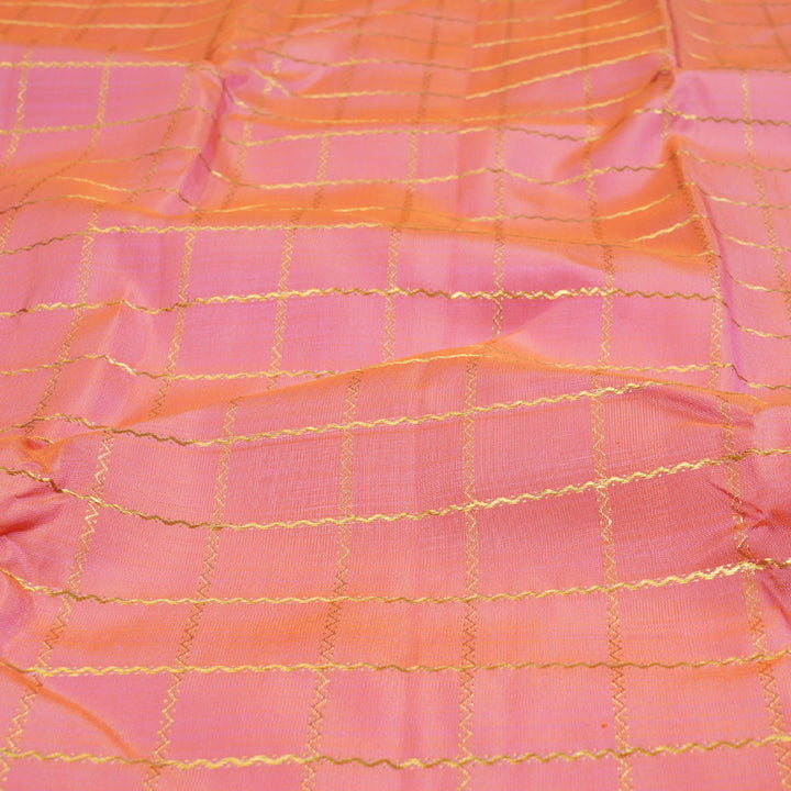 Hayagrivas Peach Pink Kanjivaram Silk Saree with Peach Pink Border BBD768H5-1