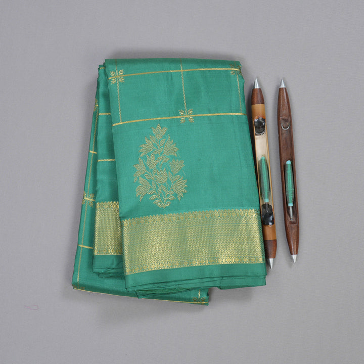 Hayagrivas Sage Green Kanjivaram Silk Saree BBD769H6-1