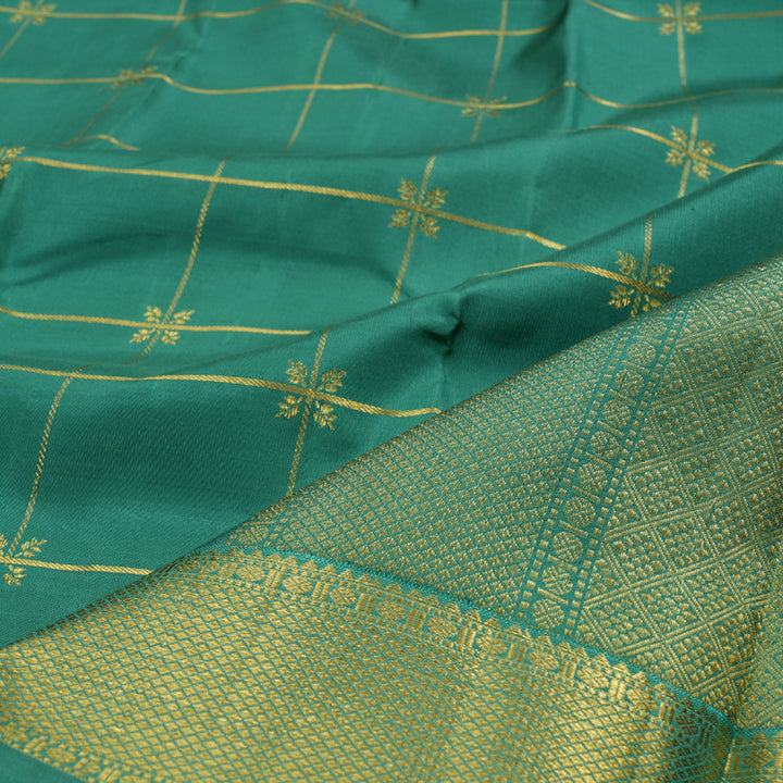 Hayagrivas Sage Green Kanjivaram Silk Saree BBD769H6-1