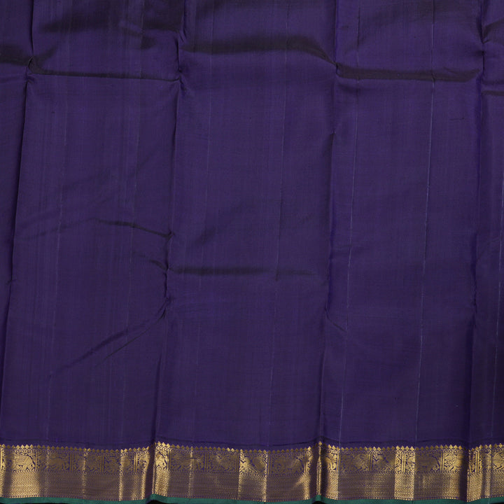 Hayagrivas Yellow Kanjivaram Silk Saree with Annam and Elephant Motifs in Border - BBD771H2-1