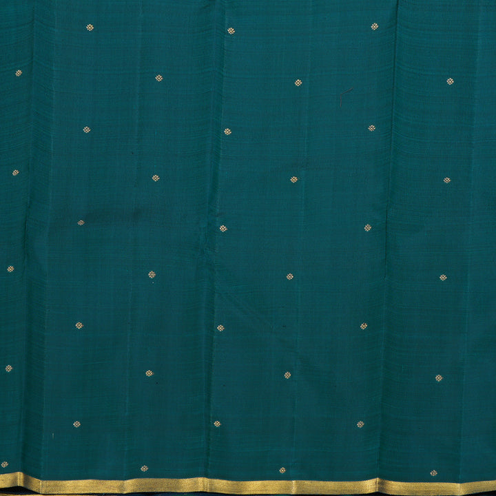 Hayagrivas Emerald Green Kanjivaram Silk Saree BBD772H1-1