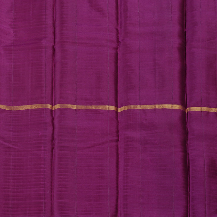 Hayagrivas Handloom Kanjivaram Silk Saree in Enchanting Muppagm (Light Peach, Ash Grey and Purple) BBD775H2-4