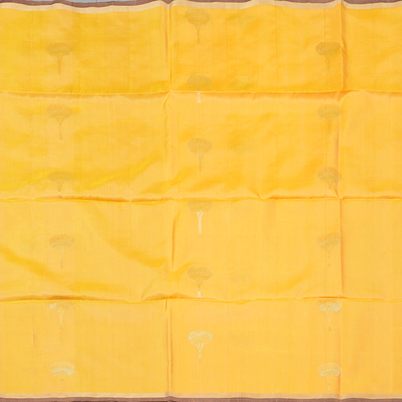 Hayagrivas Yellow Pure Soft Silk Saree with Dusky Maroon border BBD780H2-26