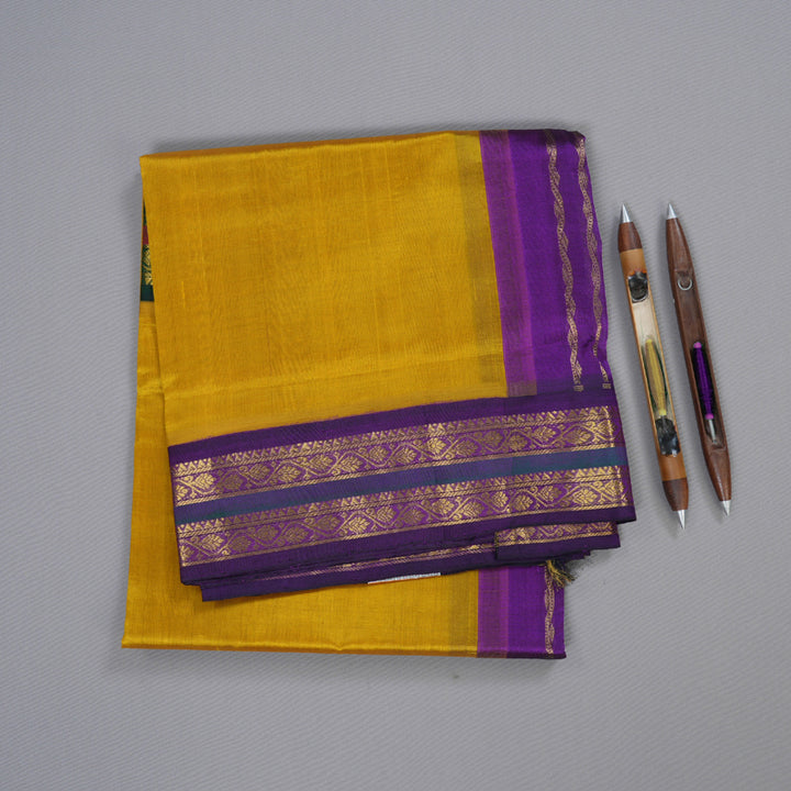 Hayagrivas Handloom Ganga Jamuna Korvai Silk Cotton Saree BBD782H13-4