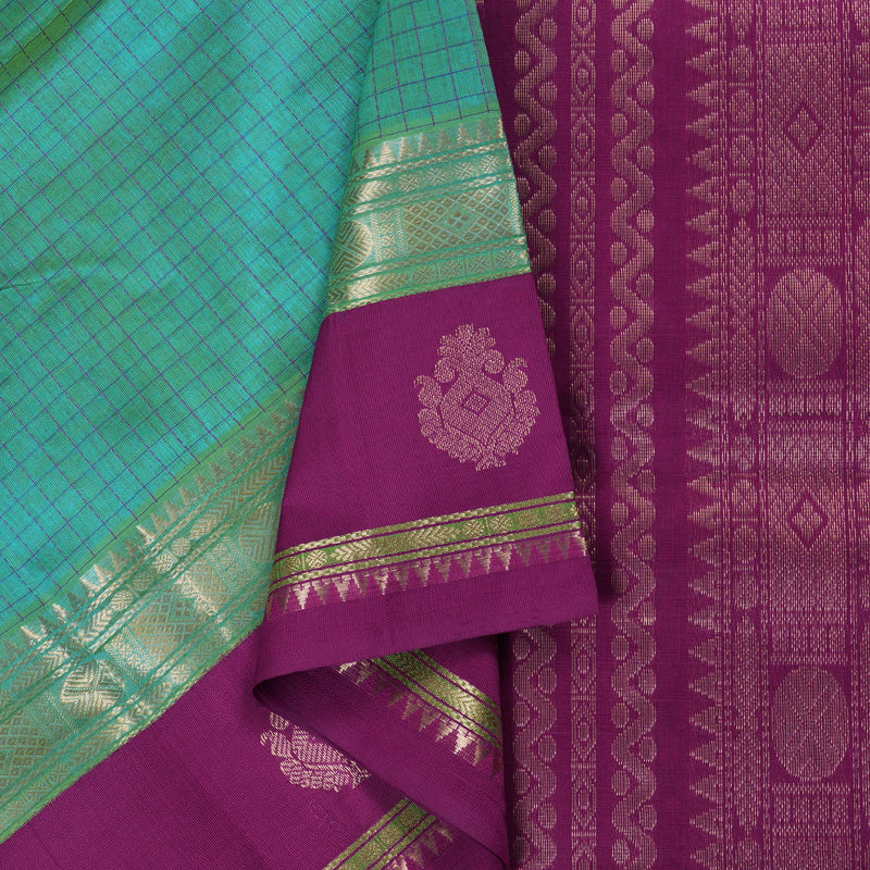 Hayagrivas Retta Pettu Silk Cotton Saree BBD783H10-2