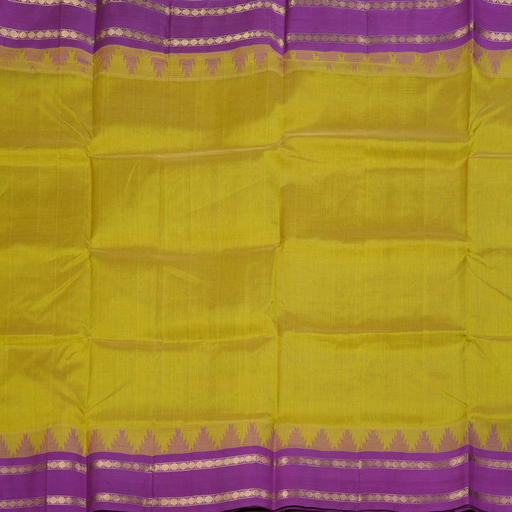 Hayagrivas Korvai Temple Border Handwoven Silk Cotton Saree BBD783H6-1