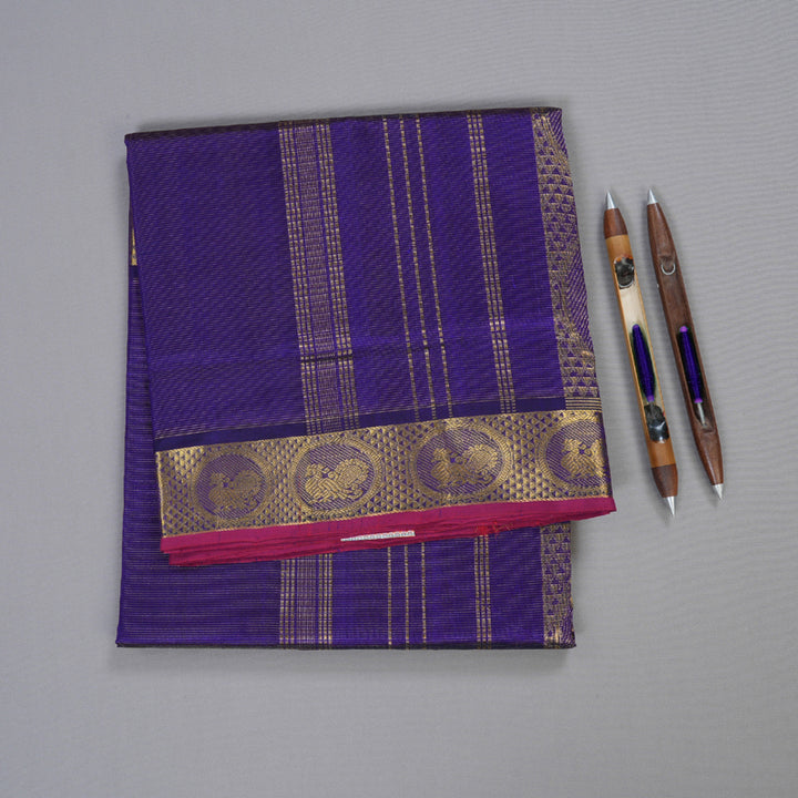 Hayagrivas Handloom Vairaoosi Ten Yards Silk Cotton Saree BBD784H1-2