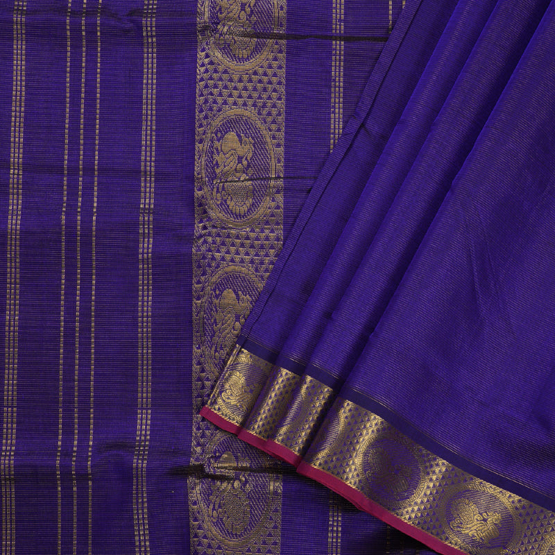 Hayagrivas Handloom Vairaoosi Ten Yards Silk Cotton Saree BBD784H1-2