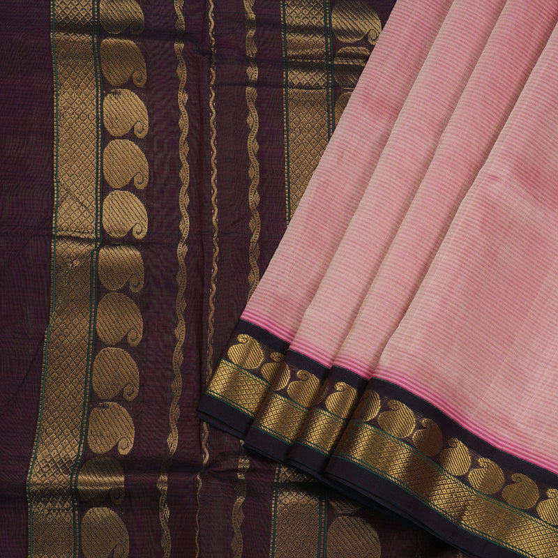 Hayagrivas Handloom Ten Yards Silk Cotton Saree BBD784H3-1