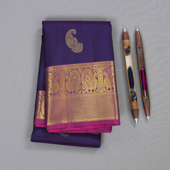 Hayagrivas Handloom Pure Kanjivaram Silk Saree BBD786H3-5