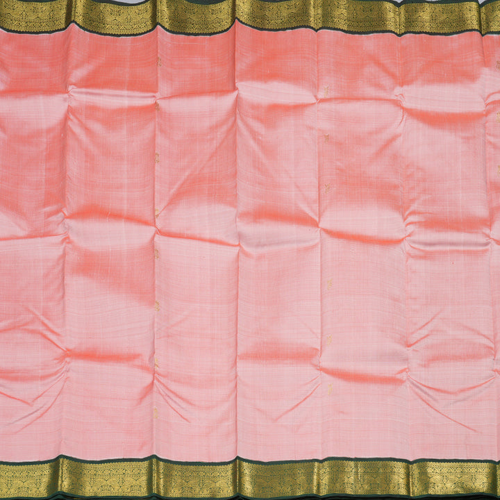 Hayagrivas Handloom Kanjivaram Silk Saree in Enchanting Light Peach BBD787H2-1
