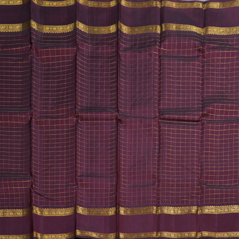Hayagrivas Handloom Jarigai Checks Kanjivaram Saree BBD793H3-1